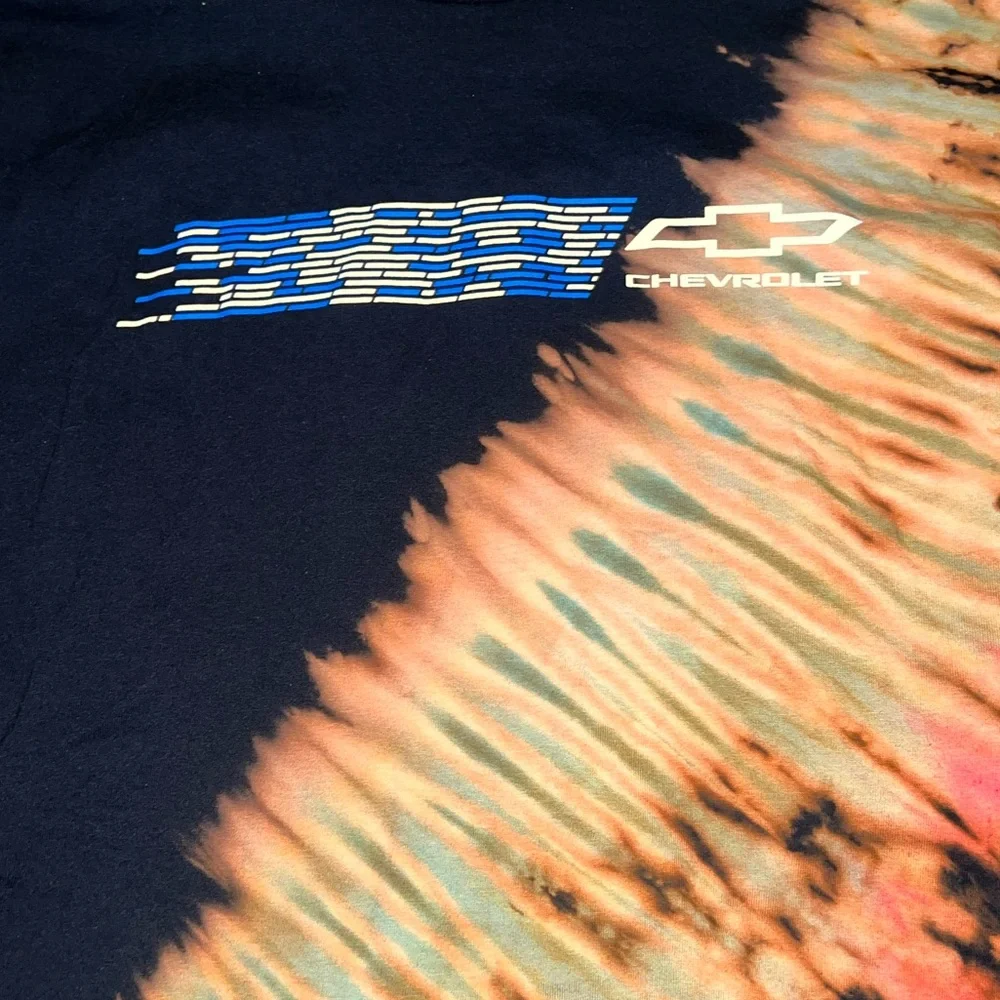 LAST CALL Chevrolet Graphic Black Reverse Dye Short Sleeve Cotton Shirt Size XL - Picture 2 of 10